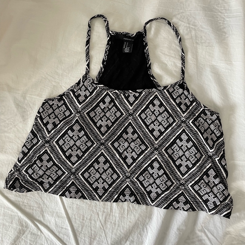 Forever 21 Tribal Crop Top